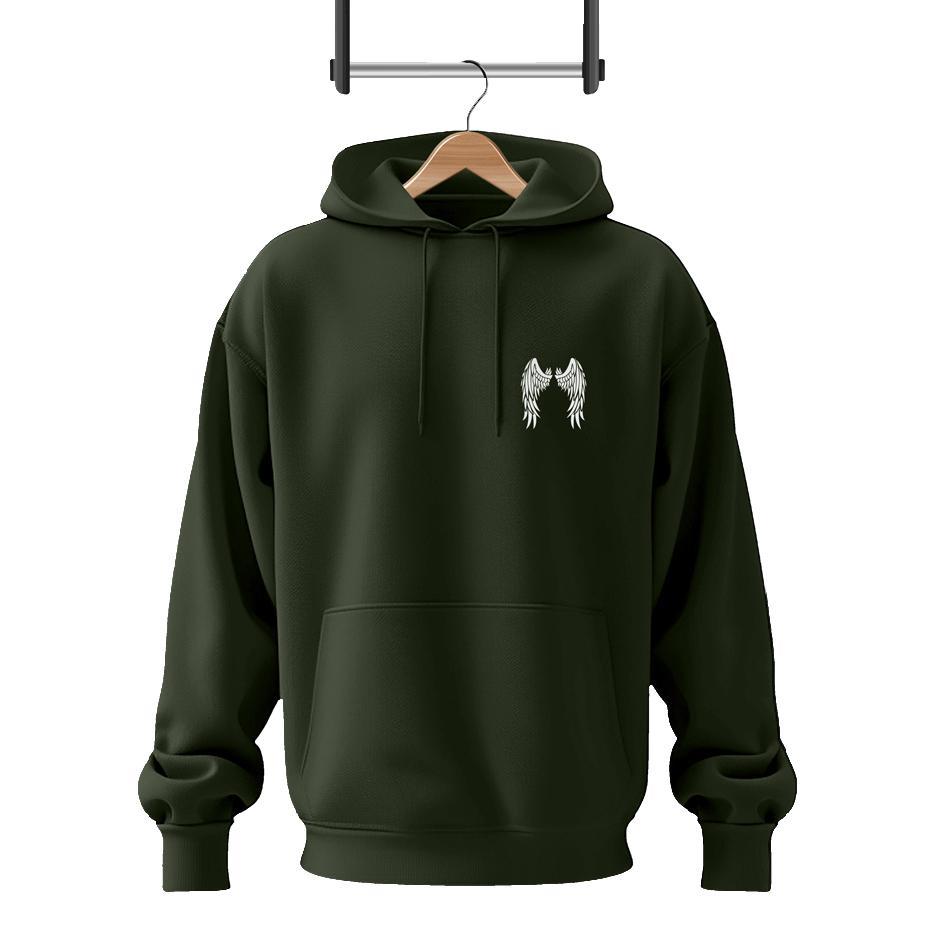 Stylish Men’s Fleece Hoodie Track Suit-2 Pcs In Green