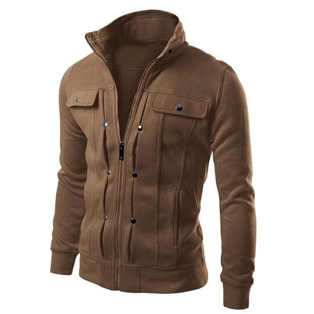 1 Pcs Men’s Fleece Plain Jacket-Mexican Style-Black